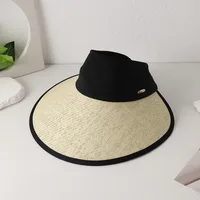 Women's Casual Simple Style Color Block Big Eaves Sun Hat sku image 3