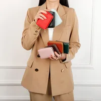 Women's Solid Color Pu Leather Zipper Wallets main image 5