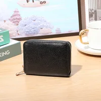 Women's Solid Color Pu Leather Zipper Wallets sku image 2