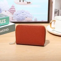 Women's Solid Color Pu Leather Zipper Wallets sku image 4