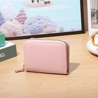 Women's Solid Color Pu Leather Zipper Wallets sku image 5