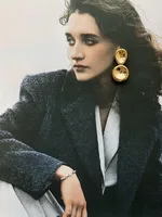 1 Pair IG Style Geometric Plating 304 Stainless Steel Titanium Steel 18K Gold Plated Earrings main image 4