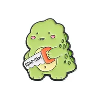 Cartoon Style Cute Animal Cartoon Frog Alloy Stamping Stoving Varnish Plating Unisex Cartoon Pinback Badge Brooches Collar Pin sku image 57