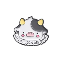 Cartoon Style Cute Animal Cartoon Frog Alloy Stamping Stoving Varnish Plating Unisex Cartoon Pinback Badge Brooches Collar Pin sku image 55