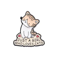 Cartoon Style Cute Cartoon Cat Alloy Plating Women's Brooches sku image 23