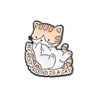 Cartoon Style Cute Cartoon Cat Alloy Plating Women's Brooches sku image 26