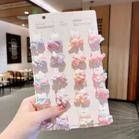 Korean Little Girl Hair Accessories Girl's Cute Candy Animal Does Not Harm Hair Tie Hair Elastic Hair Rope Hair Ring Set main image 5