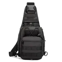 Junsheng  New Men's Chest Bag Oxford Bag Crossbody Bag Men's Shoulder Bag Korean Style Small Backpack Casual Waist sku image 2