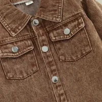 Casual Simple Style Solid Color Cotton Boys Outerwear main image 4