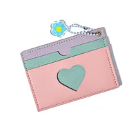 Women's Heart Shape Pu Leather Open Wallets sku image 2