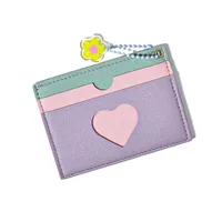 Women's Heart Shape Pu Leather Open Wallets sku image 3
