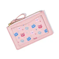 Women's Cartoon Flower Pu Leather Zipper Wallets sku image 2