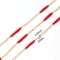 1 Roll 5 M 304 Stainless Steel 18K Gold Plated Polished Cable Chain Jewelry Accessories main image 10