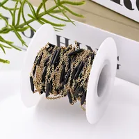 1 Roll 5 M 304 Stainless Steel 18K Gold Plated Polished Cable Chain Jewelry Accessories main image 8