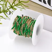 1 Roll 5 M 304 Stainless Steel 18K Gold Plated Polished Cable Chain Jewelry Accessories main image 7