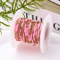 1 Roll 5 M 304 Stainless Steel 18K Gold Plated Polished Cable Chain Jewelry Accessories main image 6