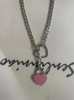 304 Stainless Steel Simple Style Hollow Out Heart Shape Pendant Necklace sku image 44