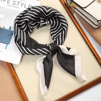 70 Silk Scarf Square Scarf High-end New Style Fashion All-match Professional Silk Small Scarf Retro Printed Silk Scarf For Women sku image 3