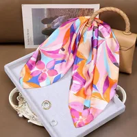 70 Silk Scarf Square Scarf High-end New Style Fashion All-match Professional Silk Small Scarf Retro Printed Silk Scarf For Women sku image 8