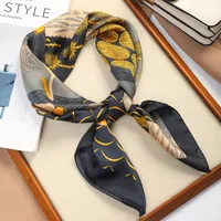 70 Silk Scarf Square Scarf High-end New Style Fashion All-match Professional Silk Small Scarf Retro Printed Silk Scarf For Women sku image 11