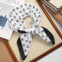 70 Silk Scarf Square Scarf High-end New Style Fashion All-match Professional Silk Small Scarf Retro Printed Silk Scarf For Women sku image 14