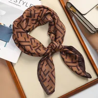 70 Silk Scarf Square Scarf High-end New Style Fashion All-match Professional Silk Small Scarf Retro Printed Silk Scarf For Women sku image 21
