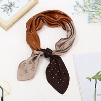 70 Silk Scarf Square Scarf High-end New Style Fashion All-match Professional Silk Small Scarf Retro Printed Silk Scarf For Women sku image 24