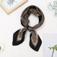 70 Silk Scarf Square Scarf High-end New Style Fashion All-match Professional Silk Small Scarf Retro Printed Silk Scarf For Women sku image 25