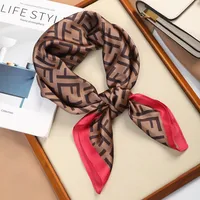 70 Silk Scarf Square Scarf High-end New Style Fashion All-match Professional Silk Small Scarf Retro Printed Silk Scarf For Women sku image 30