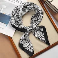 70 Silk Scarf Square Scarf High-end New Style Fashion All-match Professional Silk Small Scarf Retro Printed Silk Scarf For Women sku image 31