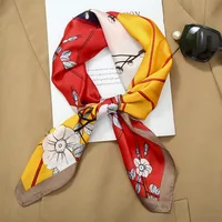 70 Silk Scarf Square Scarf High-end New Style Fashion All-match Professional Silk Small Scarf Retro Printed Silk Scarf For Women sku image 34