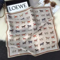 70 Silk Scarf Square Scarf High-end New Style Fashion All-match Professional Silk Small Scarf Retro Printed Silk Scarf For Women sku image 36
