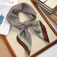 70 Silk Scarf Square Scarf High-end New Style Fashion All-match Professional Silk Small Scarf Retro Printed Silk Scarf For Women sku image 37