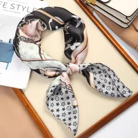 70 Silk Scarf Square Scarf High-end New Style Fashion All-match Professional Silk Small Scarf Retro Printed Silk Scarf For Women sku image 38