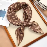 70 Silk Scarf Square Scarf High-end New Style Fashion All-match Professional Silk Small Scarf Retro Printed Silk Scarf For Women sku image 40