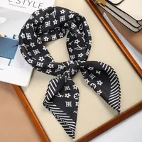 70 Silk Scarf Square Scarf High-end New Style Fashion All-match Professional Silk Small Scarf Retro Printed Silk Scarf For Women sku image 41