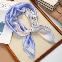 70 Silk Scarf Square Scarf High-end New Style Fashion All-match Professional Silk Small Scarf Retro Printed Silk Scarf For Women sku image 42
