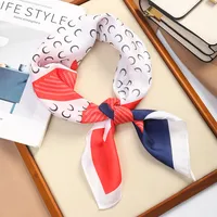 70 Silk Scarf Square Scarf High-end New Style Fashion All-match Professional Silk Small Scarf Retro Printed Silk Scarf For Women sku image 43