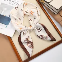 70 Silk Scarf Square Scarf High-end New Style Fashion All-match Professional Silk Small Scarf Retro Printed Silk Scarf For Women sku image 45