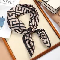 70 Silk Scarf Square Scarf High-end New Style Fashion All-match Professional Silk Small Scarf Retro Printed Silk Scarf For Women sku image 49