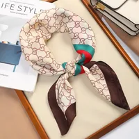 70 Silk Scarf Square Scarf High-end New Style Fashion All-match Professional Silk Small Scarf Retro Printed Silk Scarf For Women sku image 50