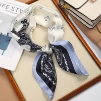 70 Silk Scarf Square Scarf High-end New Style Fashion All-match Professional Silk Small Scarf Retro Printed Silk Scarf For Women sku image 54