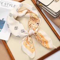 70 Silk Scarf Square Scarf High-end New Style Fashion All-match Professional Silk Small Scarf Retro Printed Silk Scarf For Women sku image 55
