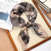 70 Silk Scarf Square Scarf High-end New Style Fashion All-match Professional Silk Small Scarf Retro Printed Silk Scarf For Women sku image 56