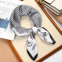 70 Silk Scarf Square Scarf High-end New Style Fashion All-match Professional Silk Small Scarf Retro Printed Silk Scarf For Women sku image 63