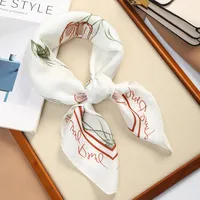 70 Silk Scarf Square Scarf High-end New Style Fashion All-match Professional Silk Small Scarf Retro Printed Silk Scarf For Women sku image 71