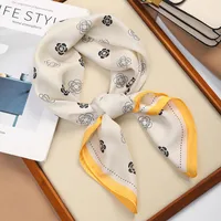 70 Silk Scarf Square Scarf High-end New Style Fashion All-match Professional Silk Small Scarf Retro Printed Silk Scarf For Women sku image 72
