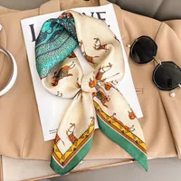 70 Silk Scarf Square Scarf High-end New Style Fashion All-match Professional Silk Small Scarf Retro Printed Silk Scarf For Women sku image 75