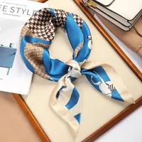 70 Silk Scarf Square Scarf High-end New Style Fashion All-match Professional Silk Small Scarf Retro Printed Silk Scarf For Women sku image 80