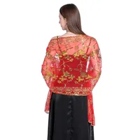 Hot New Arrival Sequin Shawl Wedding Dress Evening Dress Cheongsam Shawl Bridesmaid Shawl Scarf Women sku image 2